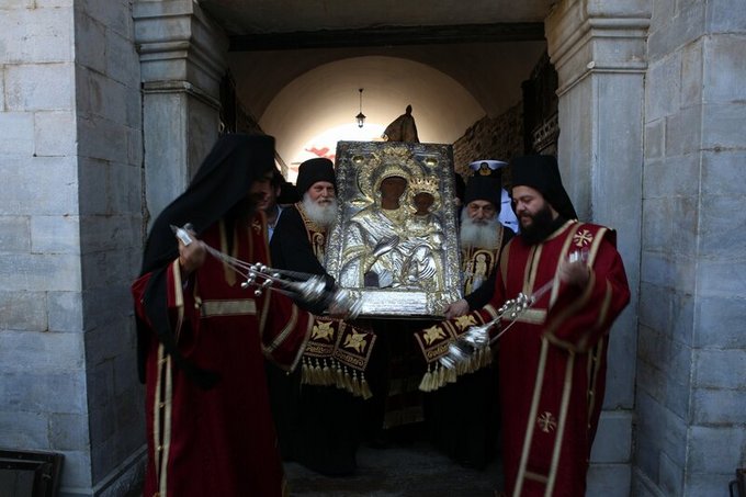 Пресвятая Богородица Одигитрия - Гостья монастыря Ватопед