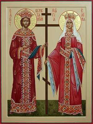 Святые равноапостольные царь Константин и матерь его царица Елена