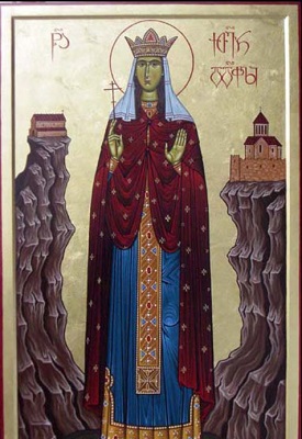 Святая великомученица Катевани, царица Кахетинская