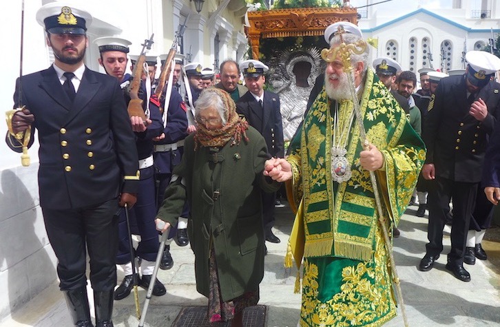 Праздник Богородицы Теоскепасти на Андросе