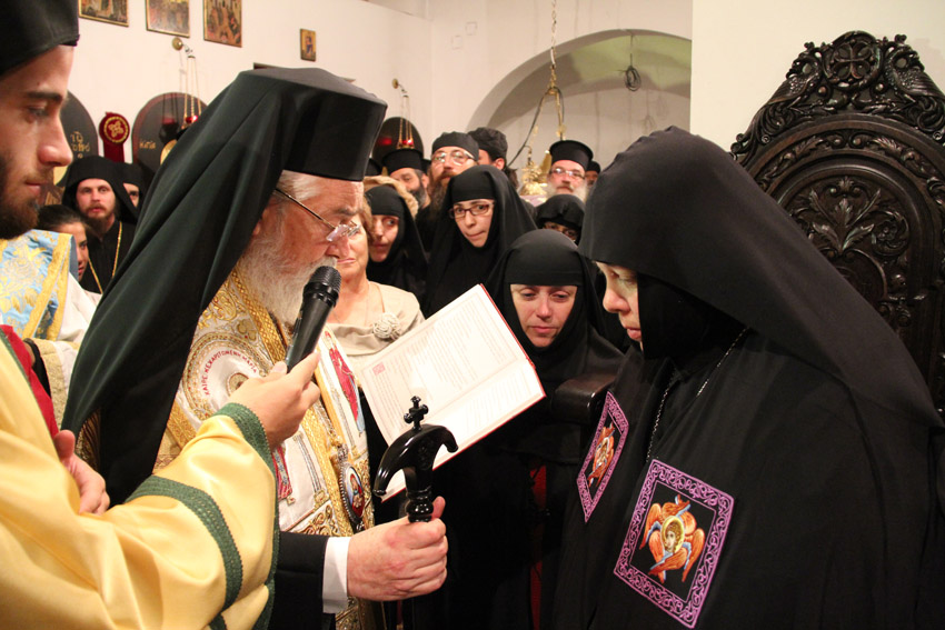 Настоятельница монастыря в Навпактосе возведена в сан игумении