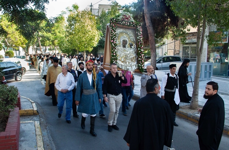 Праздник Панагии Вурлиотиссы в Афинах