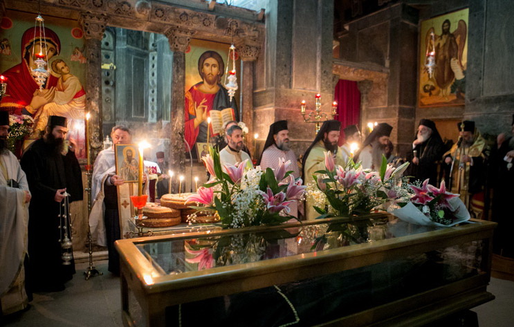 Праздник преподобного Луки Элладского в Фивах