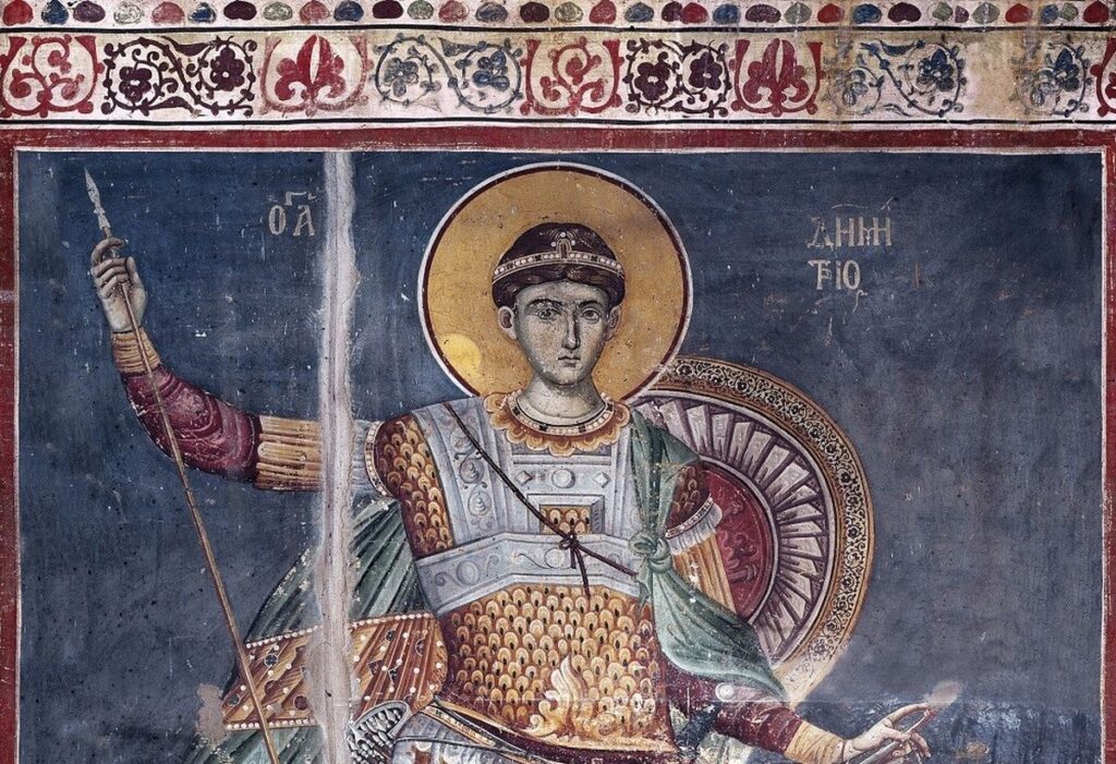 Святой Димитрий в искусстве Афона