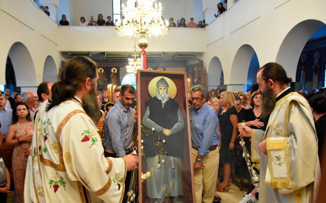  Необычная икона старца Паисия Святогорца появилась в Пиерии