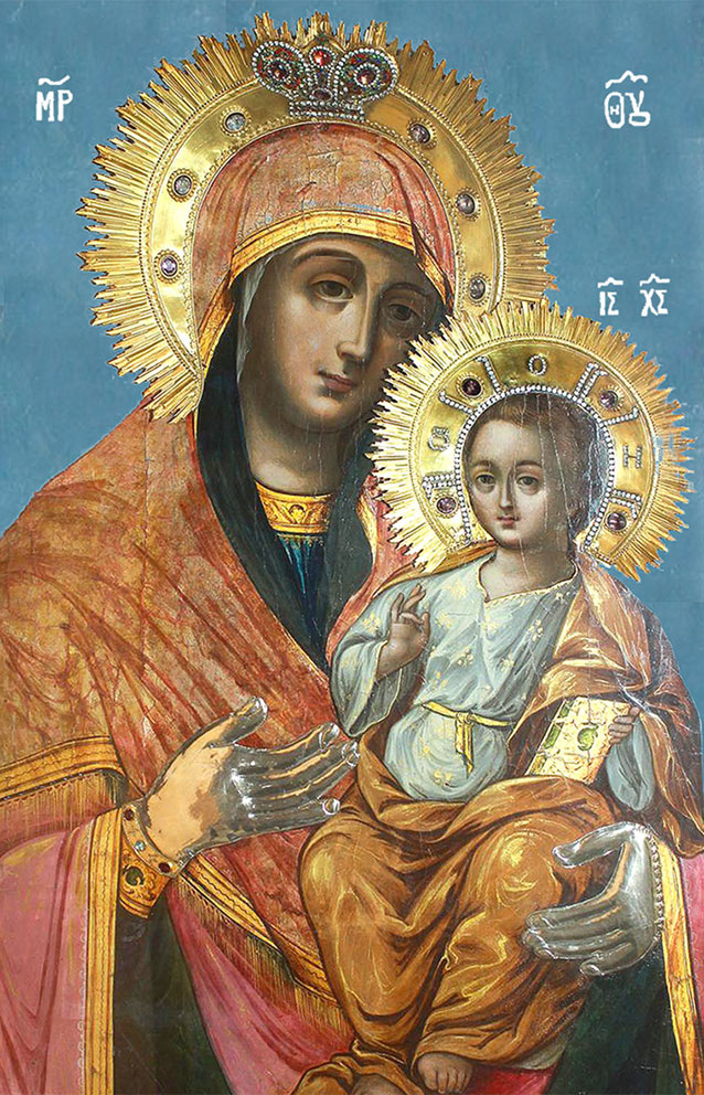 Икона Панагия Агиотафтисса &#40;Богородица Гроба Господня&#41;