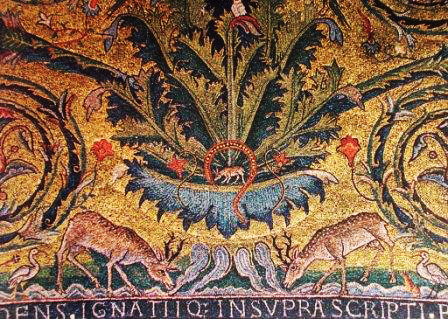 Райское древо. Мозаика базилики свт. Климента в Риме. XII век