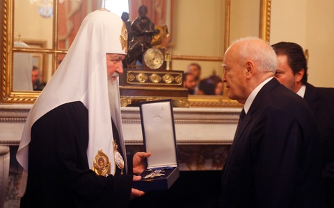 Патриарх Кирилл и Карлос Папульяс