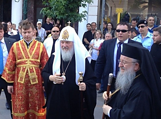Встреча Святейшего Патриарха Кирилла в Салониках