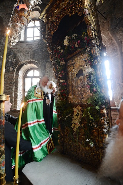 Патриарх Кирилл на Афоне