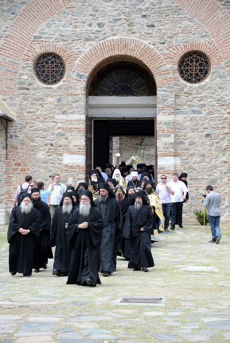 Встреча Патриарха Кирилла в монастыре Ивирон