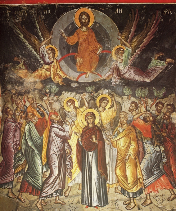 Вознесение Господне. XVI в. Феофан Критский. Афон, монастырь Ставроникита