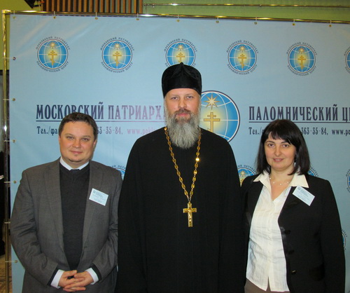 С директором Паломнического центра Московского Патриархата иеромонахом Никодимом
