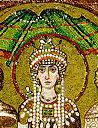 Святая царица Феодора. Фрагмент мозаики, Ровенна