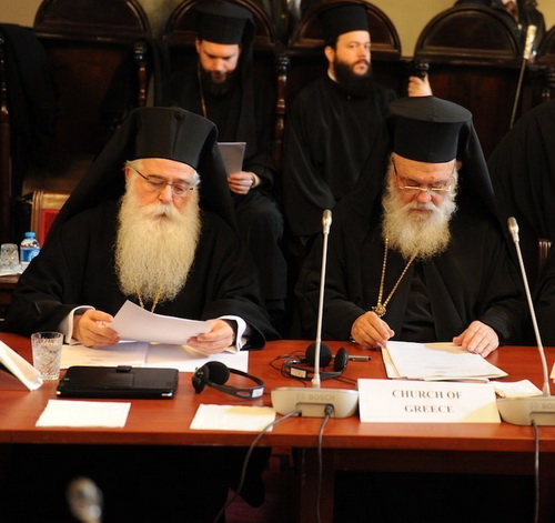 Архиепископ Афинский и всея Эллады Иероним и митрополит Димитриадский Игнатий на встрече