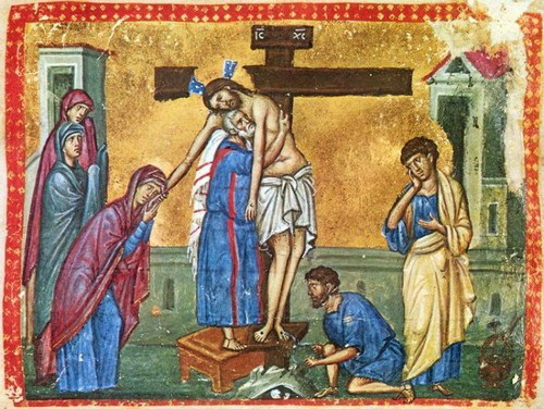 Снятие со Креста. Греческая икона