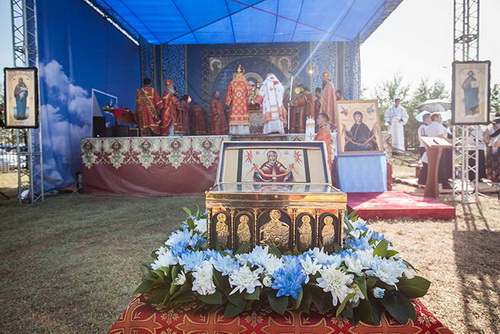 Поклонение Поясу Богородицы в Казахстане