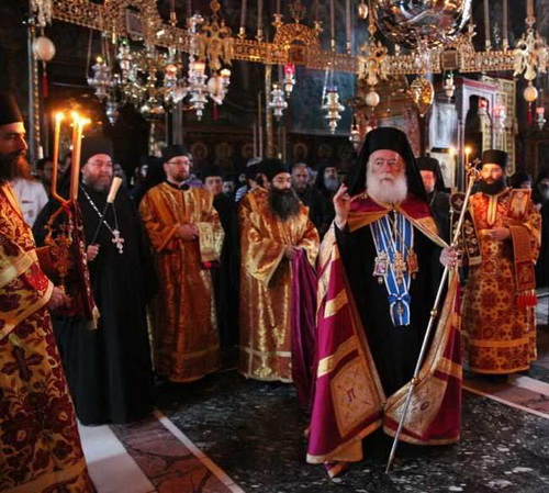Патриарх Александрийский Федор в обители Ватопед на Афоне