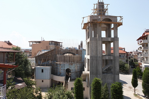 Строительство храма старца Серафима Саровского в Салониках